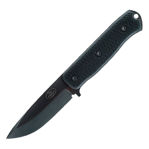 Fallkniven® - 4" Black Drop Point Fixed Knife with Sheath