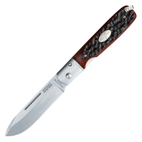 Fallkniven® - GP 3.07" Drop Point Jigged Bone Handle Folding Knife