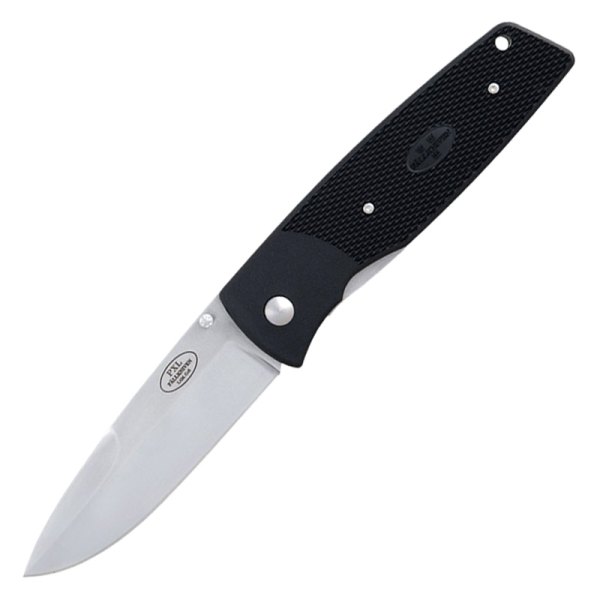 Fallkniven® - PXL 3.5" Drop Point Black Handle Folding Knife