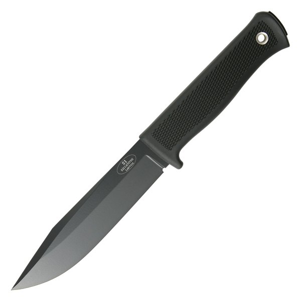 Fallkniven® - S1 5.1" Black Clip Point Fixed Knife with Sheath