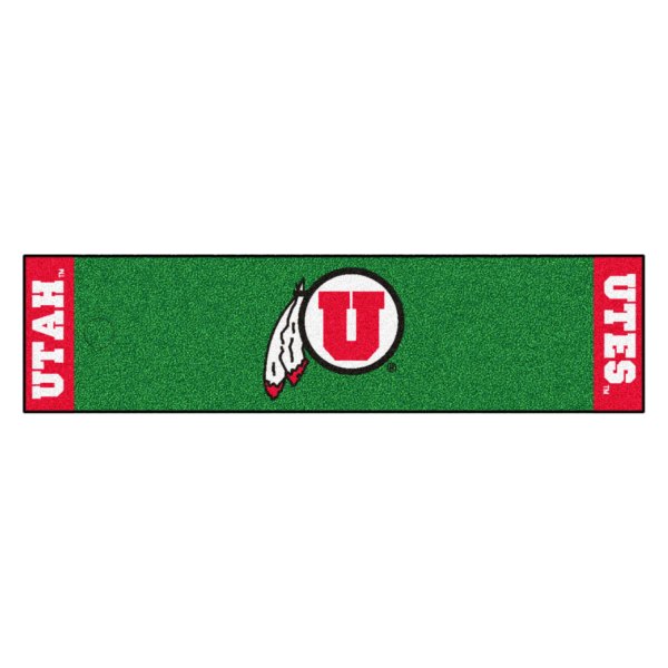 FanMats® - Utah University Logo Golf Putting Green Mat