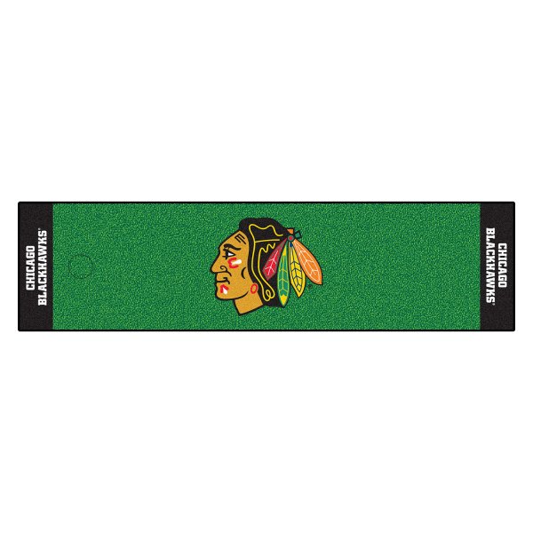 FanMats® - NHL Chicago Blackhawks Logo Golf Putting Green Mat
