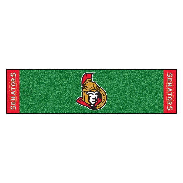 FanMats® - NHL Ottawa Senators Logo Golf Putting Green Mat