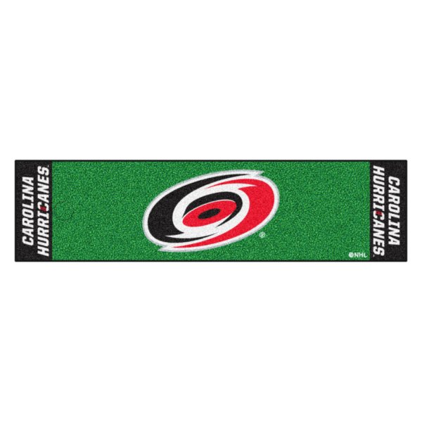 FanMats® - NHL Carolina Hurricanes Logo Golf Putting Green Mat