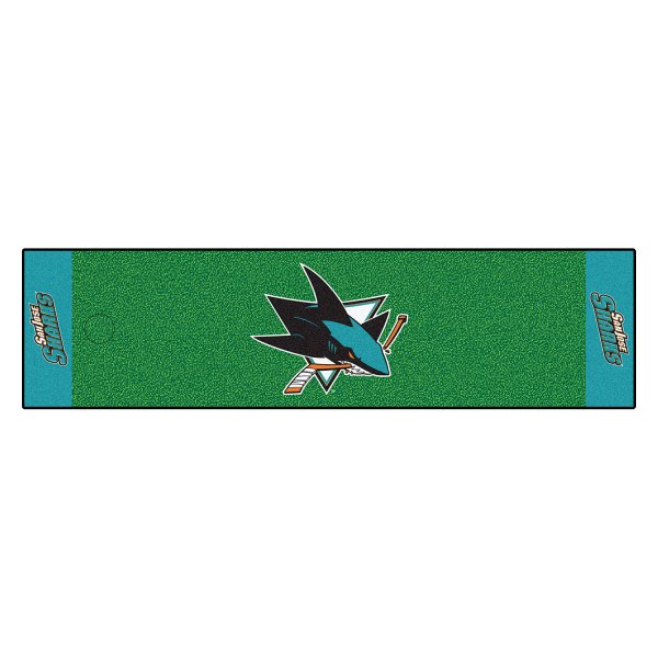 FanMats® - NHL San Jose Sharks Logo Golf Putting Green Mat