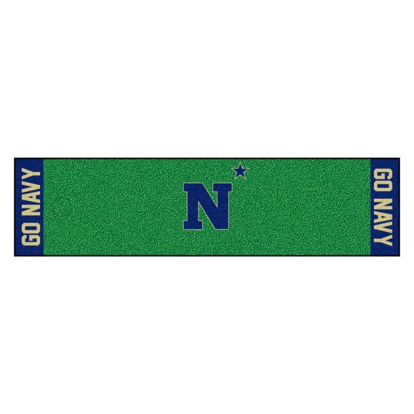 FanMats® - U.S. Naval Academy Logo Golf Putting Green Mat