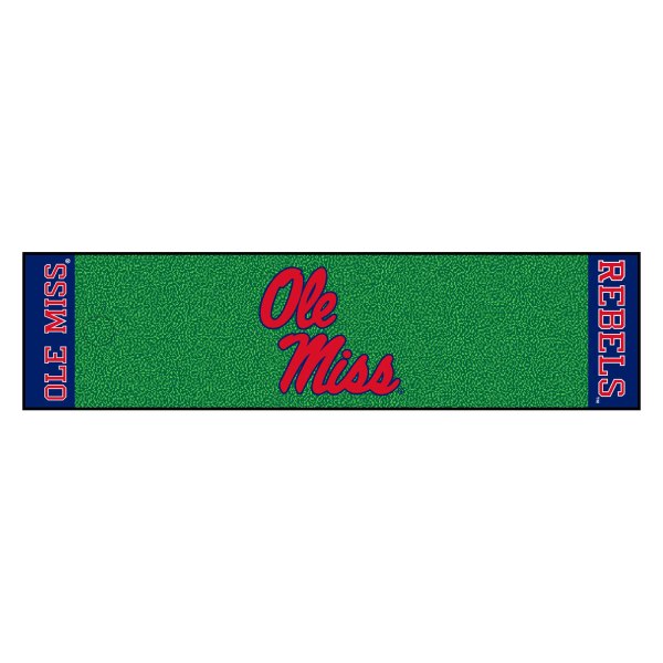 FanMats® - Mississippi (Ole Miss) University Logo Golf Putting Green Mat