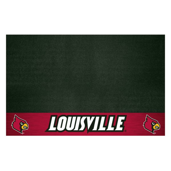 FanMats® - Grill Mat with "Cardinal" Logo & "Louisville" Wordmark