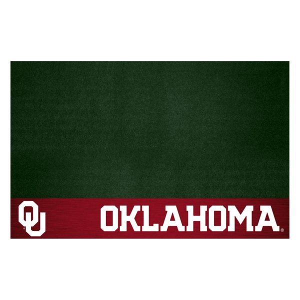 FanMats® - Grill Mat with "OU" Logo & "Oklahoma" Wordmark