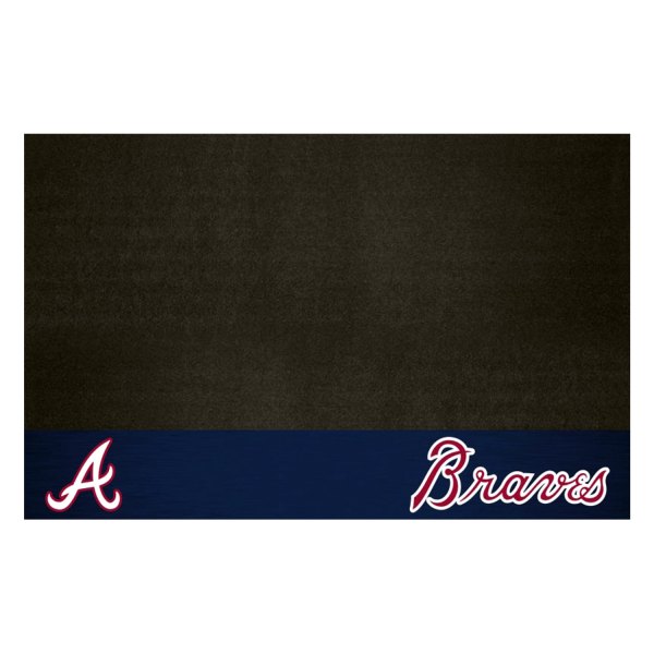 FanMats® - Grill Mat with "Script A" Logo & "Braves" Wordmark