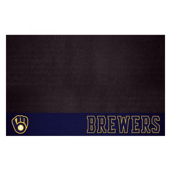 FanMats® - Grill Mat with "M with Wheat" Logo & "Brewers" Wordmark