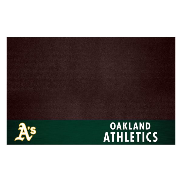 FanMats® - Grill Mat with "Circular Oakl& Athletics with A" Logo & Wordmark