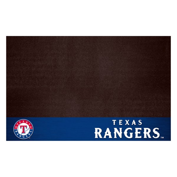 FanMats® - Grill Mat with "Circular Teaxas Rangers, Baseball & T" Logo & Wordmark