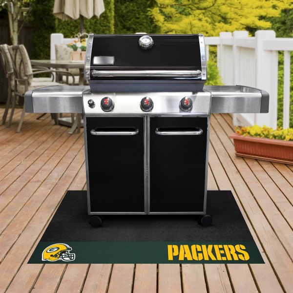 FanMats® - Grill Mat with "Oval G" Logo & "Packers" Wordmark