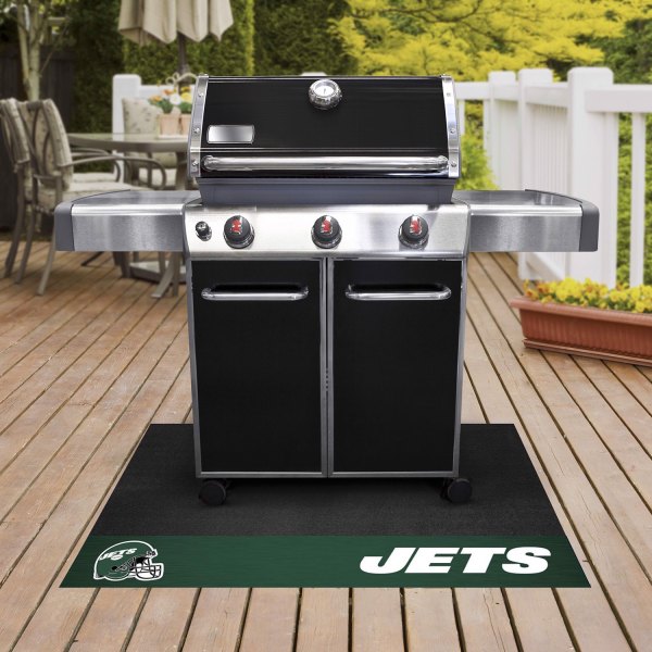 FanMats® - Grill Mat with "Oval NY Jets" Logo & "Jets" Wordmark