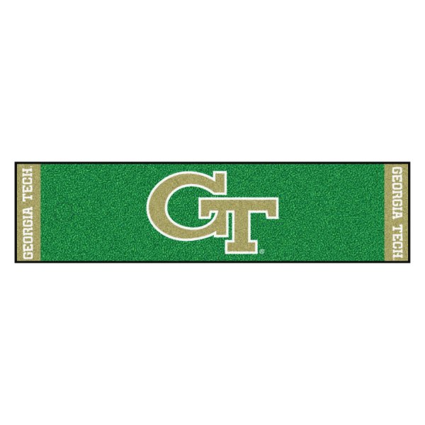 FanMats® - Georgia Tech University Logo Golf Putting Green Mat