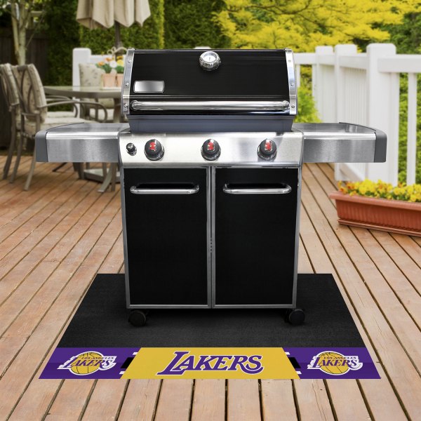 FanMats® - Grill Mat with "Lakers Primary" Logo