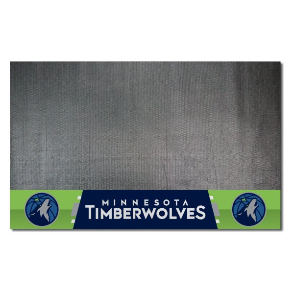 FanMats® - Grill Mat with "Basketball & Wolf" Partial Logo & "Minnesota Timberwolves" Wordmark