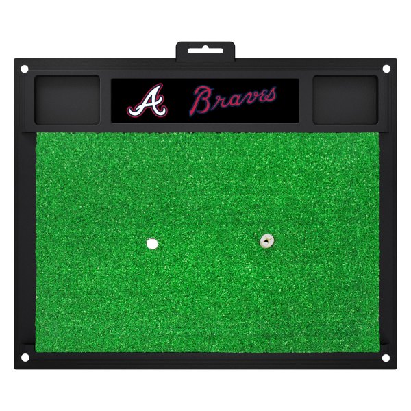 FanMats® - MLB Atlanta Braves Logo Golf Hitting Mat
