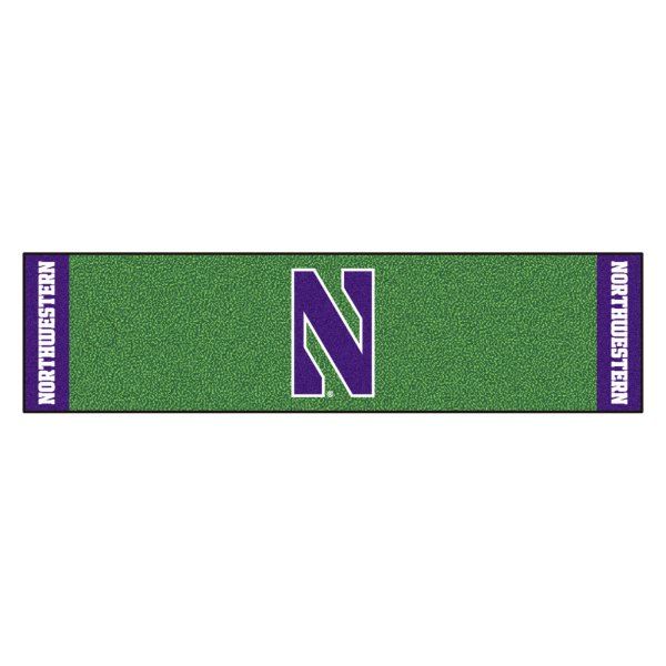 FanMats® - Northwestern University Logo Golf Putting Green Mat