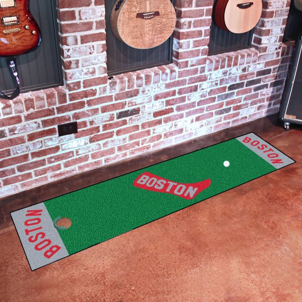 FanMats® - MLB Boston Red Sox Retro Golf Putting Green Mat
