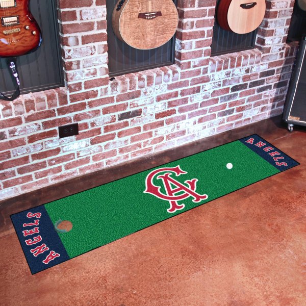FanMats® - MLB California Angels Retro Golf Putting Green Mat