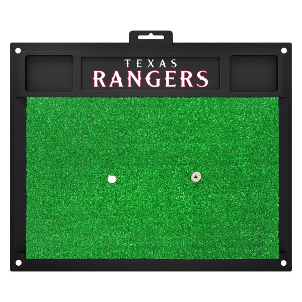 FanMats® - MLB Texas Rangers Logo Golf Hitting Mat