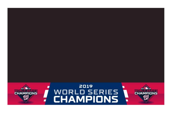 FanMats® - Grill Mat with "Washington Nationals 2019 World Series Champions" Logo