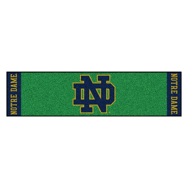 FanMats® - Notre Dame University ND University Logo Golf Putting Green Mat