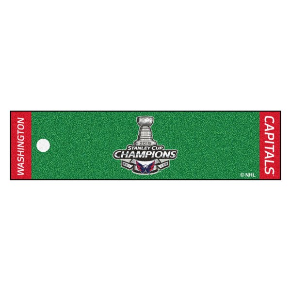 FanMats® - NHL Washington Capitals 2018 Stanley Cup Champions Golf Putting Green Mat