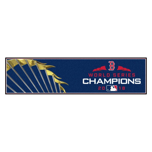 FanMats® - MLB Boston Red Sox 2018 World Series Champions Logo Golf Putting Green Mat