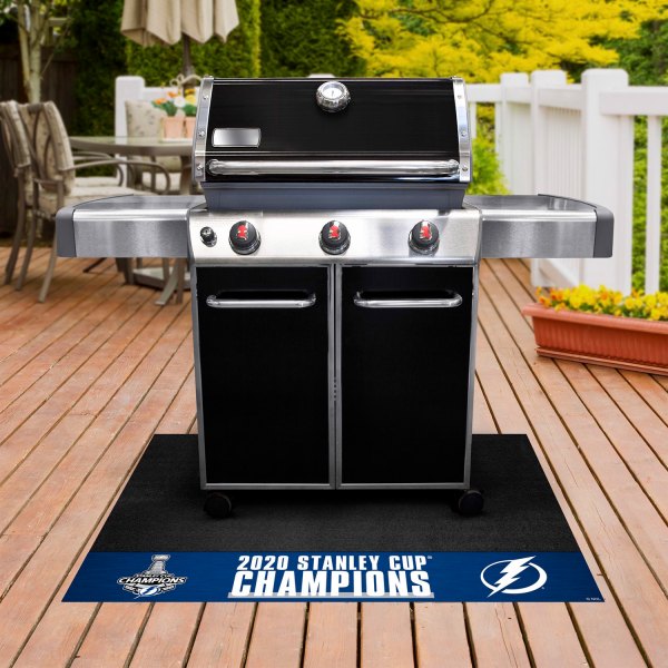 FanMats® - NHL "Tampa Bay Lightning" 26" x 42" Grill Mat with "2020 Stanley Cup Champions" Logo