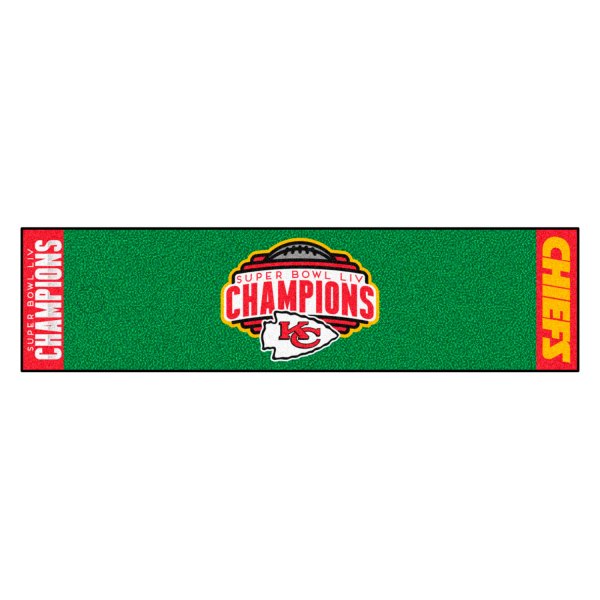 FanMats® - NFL Kansas City Chiefs Super Bowl LIV Champions Logo Golf Putting Green Mat