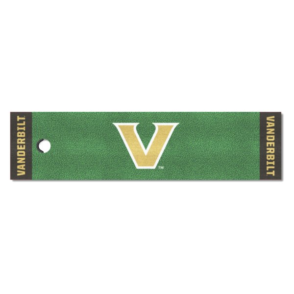 FanMats® - Vanderbilt University Logo Golf Putting Green Mat