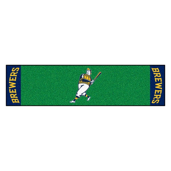 FanMats® - MLB Milwaukee Brewers Logo Golf Putting Green Mat