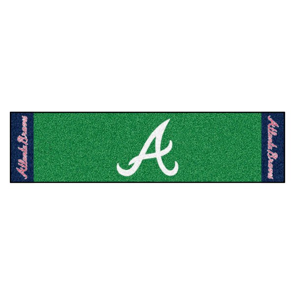 FanMats® - MLB Atlanta Braves Logo Golf Putting Green Mat