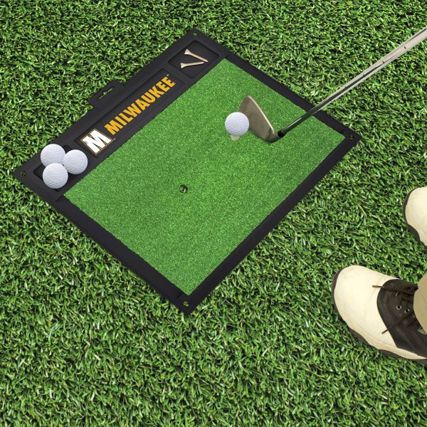 FanMats® - Wisconsin-Milwaukee University Logo Golf Hitting Mat