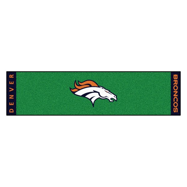 FanMats® - NFL Denver Broncos Logo Golf Putting Green Mat