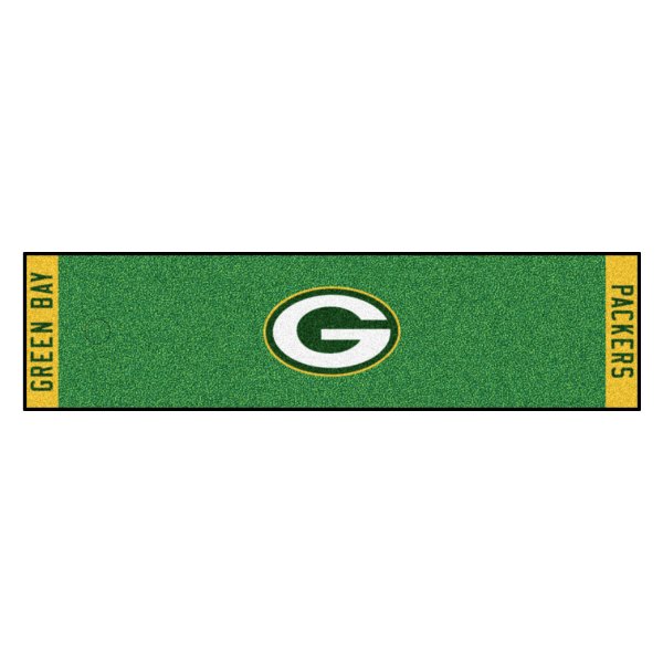 FanMats® - NFL Green Bay Packers Logo Golf Putting Green Mat