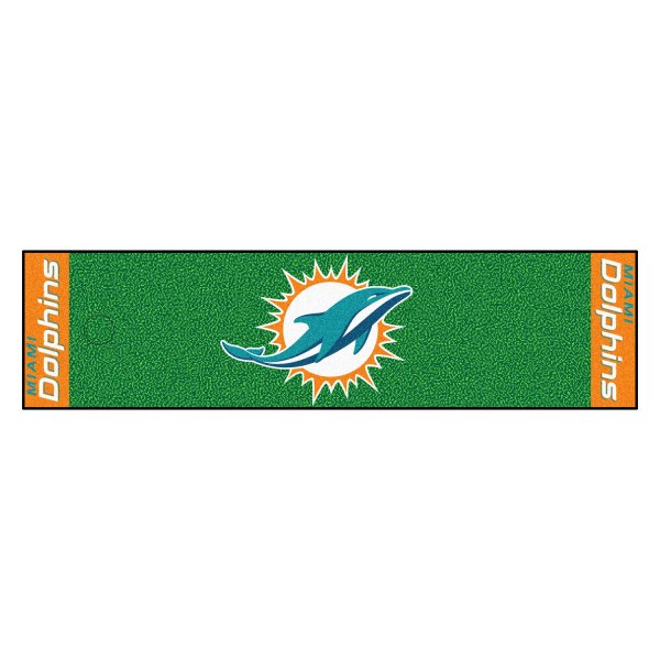 FanMats® - NFL Miami Dolphins Logo Golf Putting Green Mat
