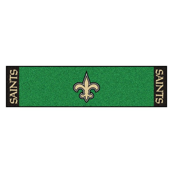 FanMats® - NFL New Orleans Saints Logo Golf Putting Green Mat