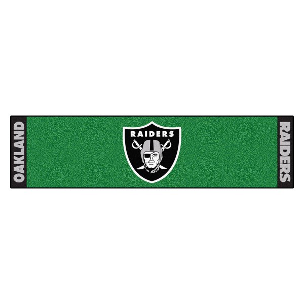 FanMats® - NFL Oakland Raiders Logo Golf Putting Green Mat