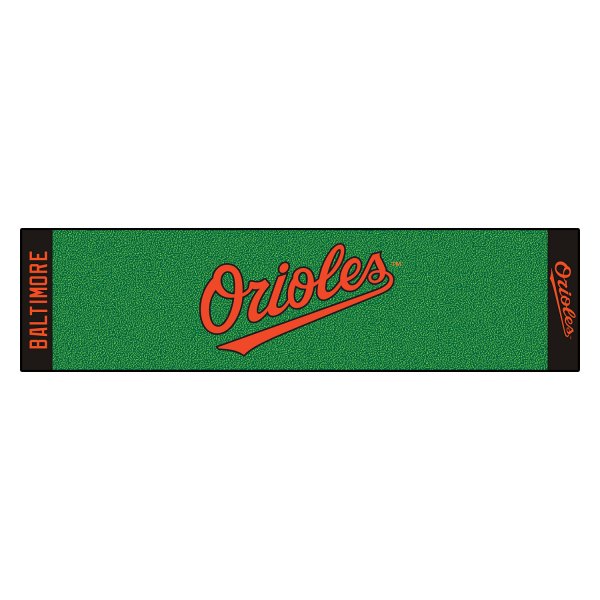 FanMats® - MLB Baltimore Orioles "Orioles" Wordmark Logo Golf Putting Green Mat