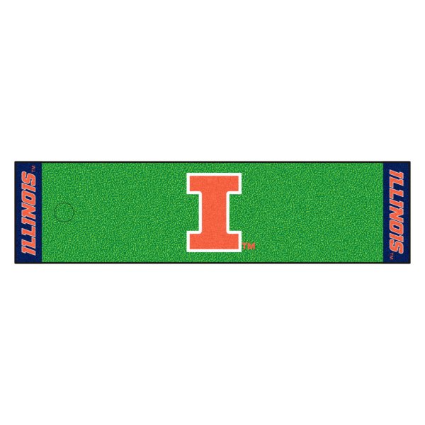 FanMats® - Illinois University Logo Golf Putting Green Mat