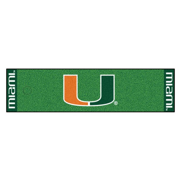 FanMats® - Miami University Logo Golf Putting Green Mat