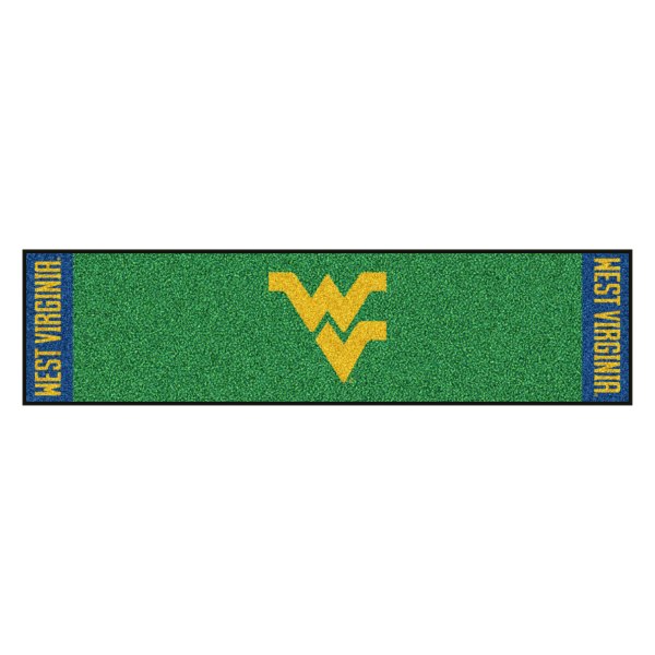 FanMats® - West Virginia University Logo Golf Putting Green Mat