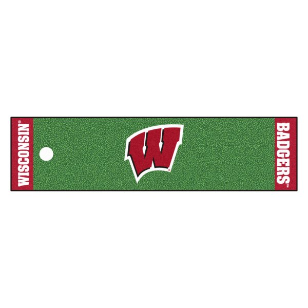 FanMats® - Wisconsin University Logo Golf Putting Green Mat