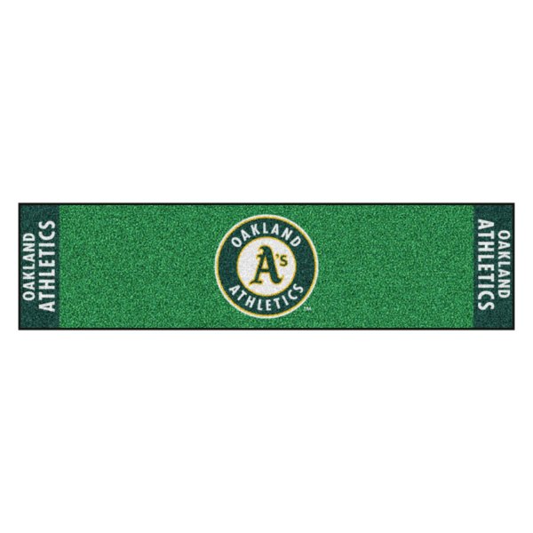 FanMats® - MLB Oakland Athletics Logo Golf Putting Green Mat
