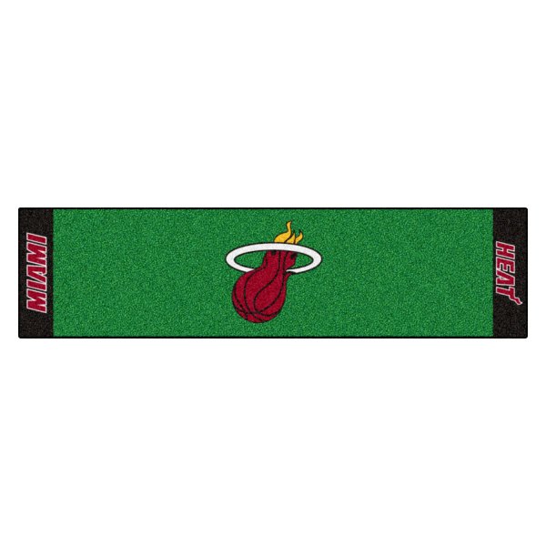 FanMats® - NBA Miami Heat Logo Golf Putting Green Mat