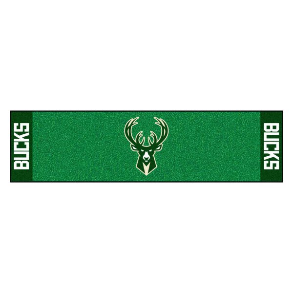 FanMats® - NBA Milwaukee Bucks Logo Golf Putting Green Mat